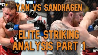 Elite Striking Petr Yan vs Cory Sandhagen Analysis Part1 Sweet Science Lab [upl. by Leventis]