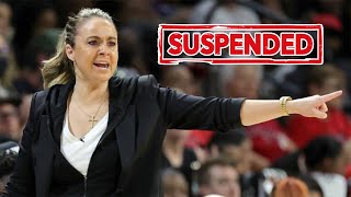 Las Vegas Aces head coach Becky Hammon SUSPENDED by the WNBA for BULLYING pregnant player [upl. by Anaeerb]