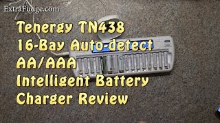 Tenergy TN438 16Bay AAAAA NIMHNICD Battery Charger Review [upl. by Ailis]