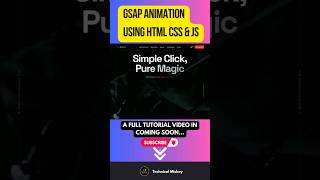 GSAP ANIMATION USING HTML CSS amp JS  GSAP [upl. by Sherl]