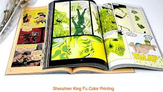 High Quality Softcover Comic Booksoftcover spotuv bookprinting coatedpaper fullcolor [upl. by Ethban880]