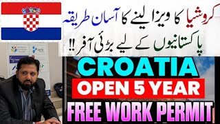 Croatia 5 year Work Visa 2024  Croatia Work Permit  Croatia Free Job VISA  Croatia free work PR [upl. by Harned]