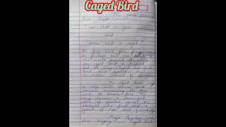 Caged Bird Maya Angelou SUMMARY [upl. by Alexandro]