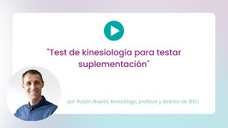 Aprende a testar tu suplementación con el testeo de Kinesiología [upl. by Gnav]