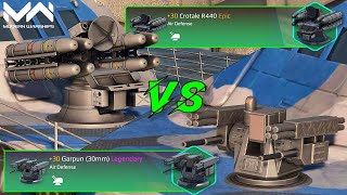 Crotale R440 Vs Garpun30mm  Air Defense Comparison  Modern Warships [upl. by Bancroft]