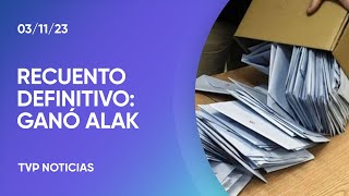 Recuento definitivo en La Plata ganó Alak [upl. by Carberry565]