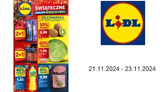 Gazetka Lidl PL  21112024  23112024  OD CZWARTKU [upl. by Atekihs]