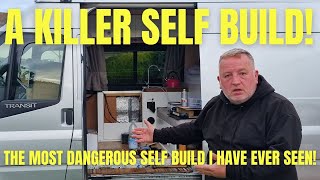 Is the most dangerous self build campervan Ive came across [upl. by Lenora531]