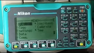 NIKON TOTAL STATION DOWNLOADING DATA [upl. by Cairns]