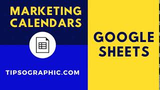 Google Sheets Marketing Calendar Template Free Download [upl. by Anilave]