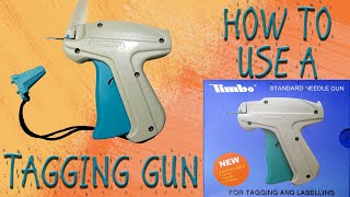 How to Use a Tagging GunLabel Gun Timbo Standard Needle Gun 🔖 🔫 [upl. by Nitsyrc]