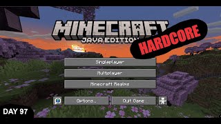 DAY 97  freezing in minecraft hardcore [upl. by Marola]