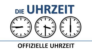 Deutsch lernen die Uhrzeit offiziell deutsche Untertitelthe official time [upl. by Vevine]