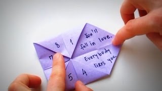 Origami  How to use and play with a Fortune Teller PakuPaku [upl. by Enenaj974]