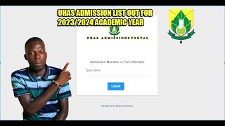 UHAS Admission List out How to Check and Print The Admission [upl. by Neenaej]