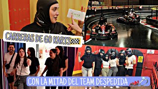 LA MITAD DEL TEAM DE LA DESPEDIDA JUGAMOS C4RRER4S EN LOS GO KARTS MAYVE CASTRO [upl. by Htiekel332]