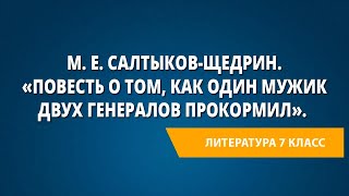 М Е СалтыковЩедрин «Повесть о том как один мужик двух генералов прокормил» краткий пересказ [upl. by Enner718]