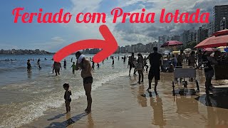 Praia do morro lotada no Feriadão [upl. by Aroda]