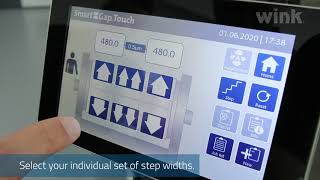Wink SmartGap® Touch setting the adjustment step width [upl. by Nnyltiak209]