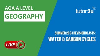 Water amp Carbon Cycles  Geography AQA A Level 2023 Revision [upl. by Karab504]