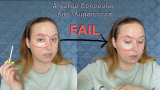 ALVERDE Naturkosmetik Concealer AntiAugenringe Review [upl. by Jamille]