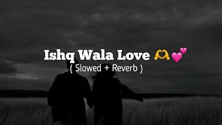 Ishq Wala Love  Slowed  Reverb 🌚🫶💗 [upl. by Sined]