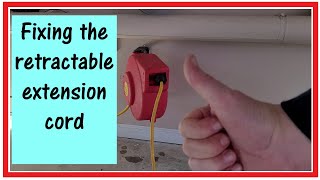 Fixing the retractable extension cord [upl. by Orvah]