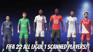 FIFA 22  Ligue 1  Every player with Real face [upl. by Hurleigh]