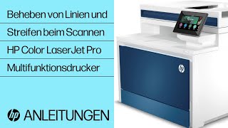 So beheben Sie Linien und Streifen in Scans  HP Color LaserJet Pro MultifunktionsdruckerHP Support [upl. by Oswald]