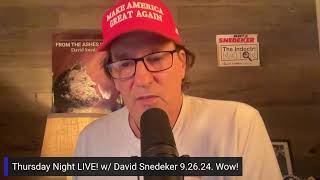 Thursday Night LIVE w David Snedeker 92624 [upl. by Oirrad]