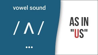 Vowel Sound  ʌ  as in quotusquot American English Pronunciation [upl. by Ricki]