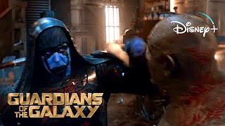 Guardians Of The Galaxy  Drax Vs Ronan  Ronan Arrives On Knowhere Scene  Disney 2014 [upl. by Adierf]