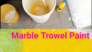 How to use marble dust for Marble Trowel painting  How to produce marble dust  production [upl. by Rubbico]