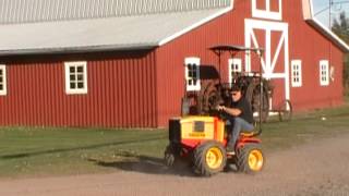 tracteur de jardin articulé artisanal plûtot performant [upl. by Quintana]