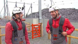 The Worlds Fastest Zip Line with Racing Driver Johnny Mowlem [upl. by Cloots28]