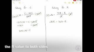 Solving Percent Change Equations [upl. by Ebag]