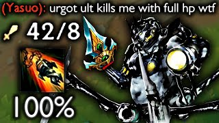 FULL LETHALITY URGOT MID IS NEW META ULT ONESHOTS [upl. by Cheria576]