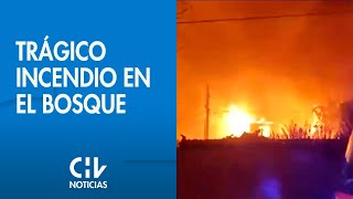 INCENDIO de tres casas en El Bosque dejó un fallecido Tenía dificultades para movilizarse [upl. by Arron]