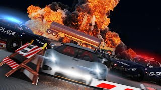 HOT PURSUIT The Movie  Extreme Beamng Chase Movie [upl. by Nnalatsyrc]