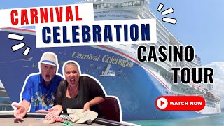 A detailed tour of the Carnival Celebration Casino [upl. by Trinia]