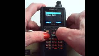 Messages over APRS with Kenwood THD74 [upl. by Eittocs9]