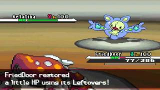 Pokemon BW WiFi battle 206 Mefesto VS bluefeet [upl. by Namyh]