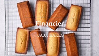 Financier  Mini French Almond Cake  Jaja Bakes [upl. by Diana]