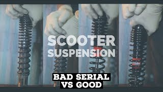 scooter suspension BAD serial vs GOOD ie BITUBO  HONDA SH 300i  FMPSolid PASSion [upl. by Adnohryt733]