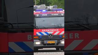 Brandweer TS 110332 Rijtraining met OGS door Zaandam firedepartement firebrigade feuerwehr [upl. by Ynohtn]