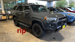 2024 Toyota 4Runner TRD Pro 58000 dollars And now you can’t buy em [upl. by Eneryt]