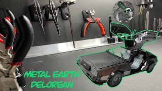 Metal Earth Build 3D Model De Lorean Back to the Future [upl. by Thirza499]