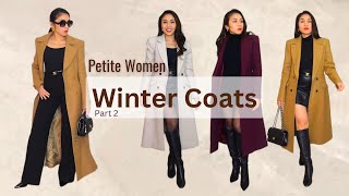 Winter Coats  PETITE Women Part 2 Karen Millen amp Mango  FallWinter Footwear  Fashion tips [upl. by Zischke]