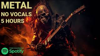 5 Hours of Melodic Metal  No Vocals  New and classic songs  Perfect for Gaming and Workouts [upl. by Etneciv]