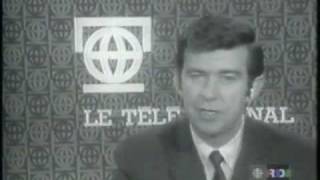 Telejournal RadioCanada 1970 Gaetan Montreuil [upl. by Ymmot16]